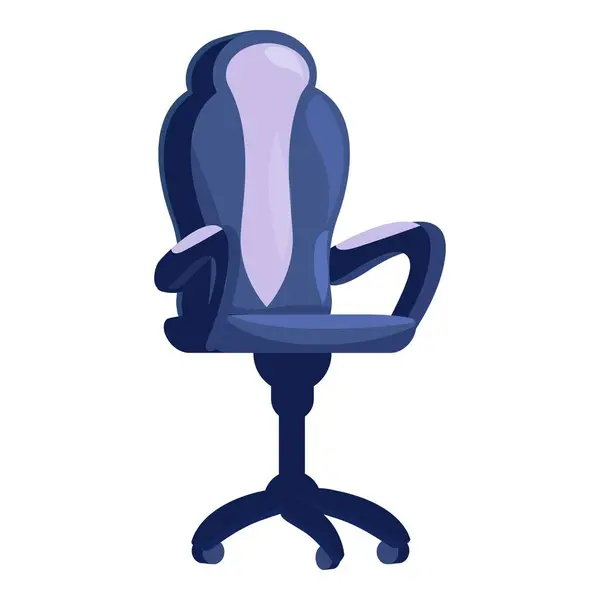 stock vector Modern office chair with armrests, comfortable furniture for working at the computer