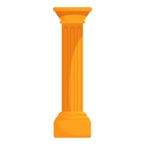 stock vector Fluted column standing tall, embodying classical architecture and historical significance