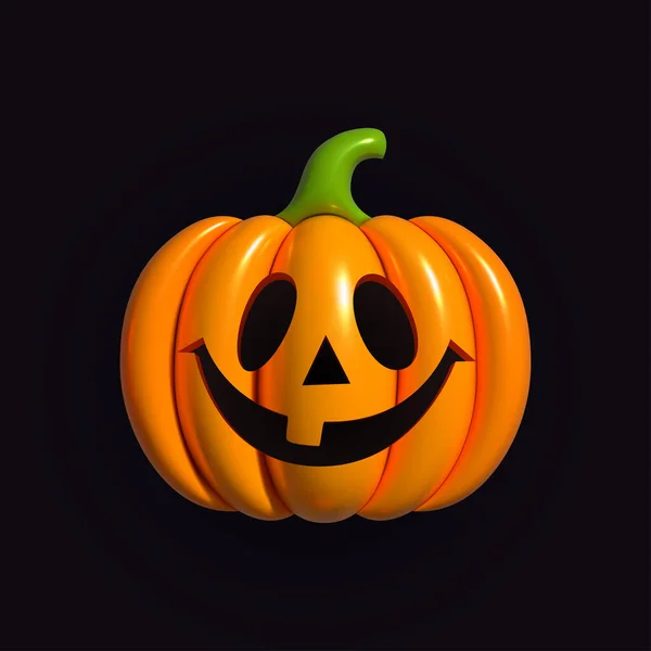 Pumpkin Inflatable Orange Pumpkin Smile Your Design Holiday Halloween Jack — Stock Vector