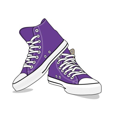 Ayakkabı Vektör Resmini ve Resmini Converse