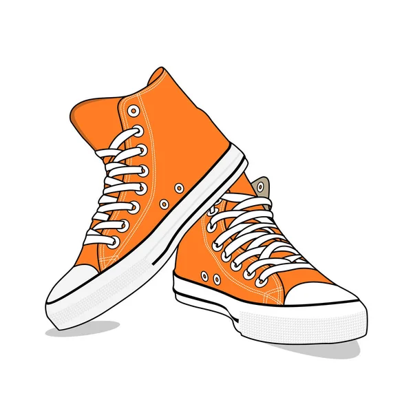 Converse Shoe Vector Imagem Ilustração — Vetor de Stock