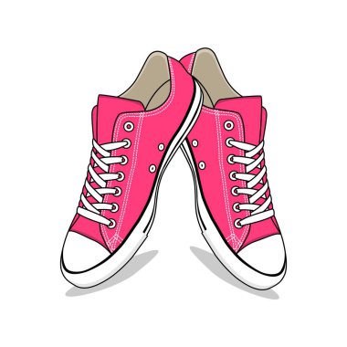 Ayakkabı _ Converse Pembe Vektör Görüntü ve Görüntü