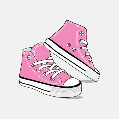 Kid Shoe Sneakers Vector Image And Illustration