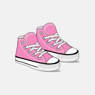 Kid Shoe Sneakers Vector Image And Illustration