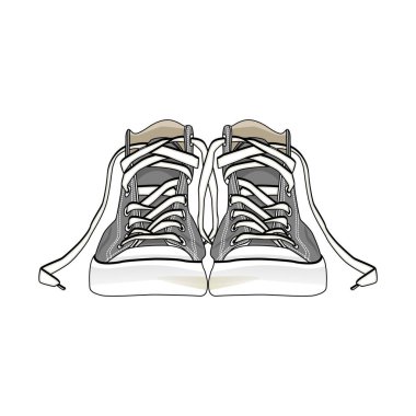 Shoes Sneakers Streetwear Vector Image And Illustration