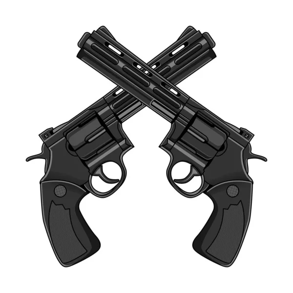 Pistolas Vector Imagen Ilustración — Vector de stock