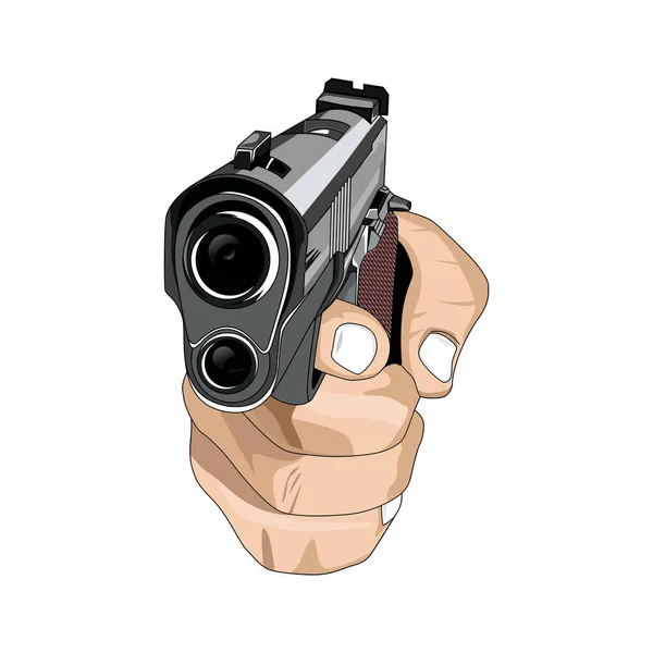 Pistolas Tirador Vector Imagen Ilustración — Vector de stock