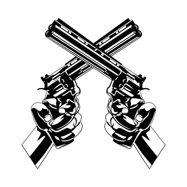 Lövész Fegyver Vektor Kép Illusztráció — Stock Vector