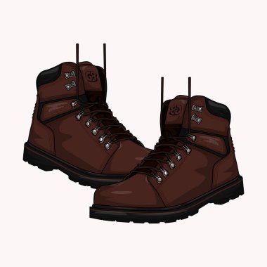 Güvenlik Ayakkabıları Vektör Resmi ve Görüntü