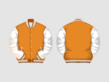 Jaket Varsiti Mocup Vektör Görüntü ve Görüntü