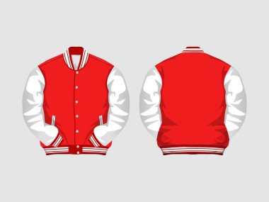 Jaket Varsiti Mocup Vektör Görüntü ve Görüntü