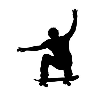 Kaykay Silueti Vektör Görüntü ve Görüntü