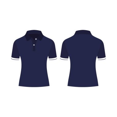 Polo tişört Kadın vektör resmi ve illüstrasyon