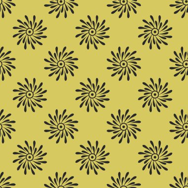 Blooming summer meadow seamless pattern. Floral background. The elegant the template for fashion prints