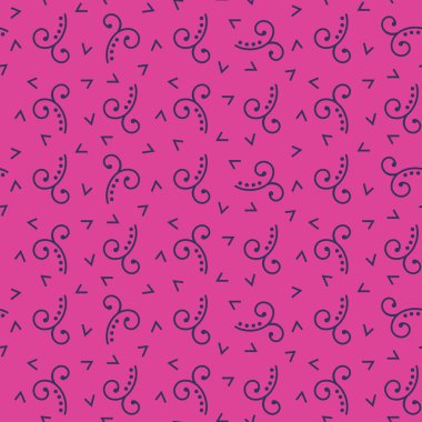 Elle çizilmiş elementlerle kusursuz desen. vektör illüstrasyonu.