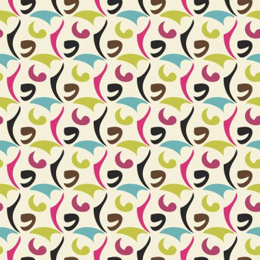 Soyut geometrik şekilli kusursuz desen