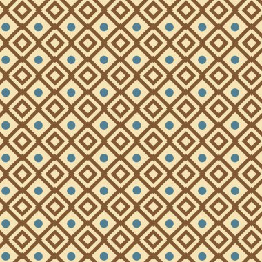 Geometrik şekilli kusursuz desen vektör çizimi