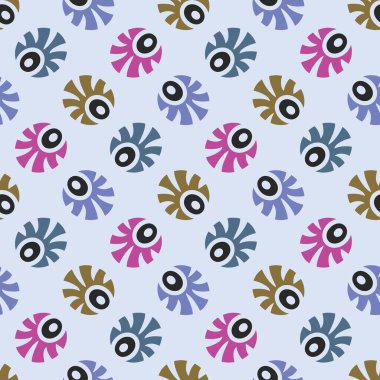 Soyut geometrik şekilli kusursuz desen