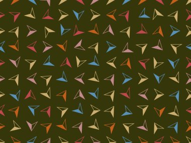 Soyut geometrik süslemesiz desen. tasarım arkaplanı, vektör illüstrasyonu