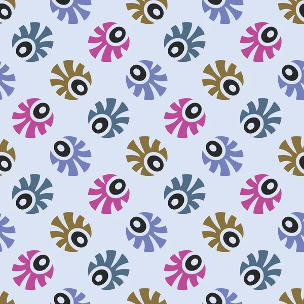 Soyut geometrik şekilli kusursuz desen