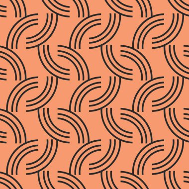 Vektör dikişsiz desen. Modern şık doku. Çizgilerle geometrik karoları yineleme