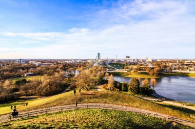 A Journey Through Time and Sport Olympiaparks Timeless Charm in Munich Germany clipart