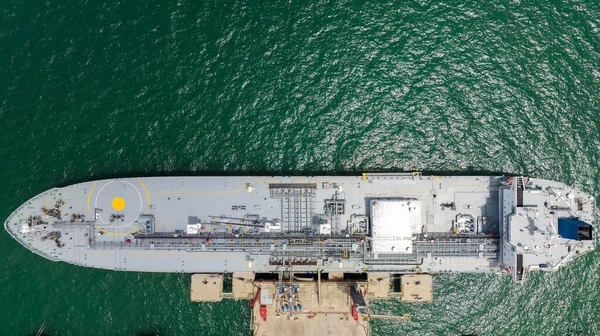 Crude Oil Floating Station Sea Bridge Pipeline Load Unloading Crude — Stock Photo, Image