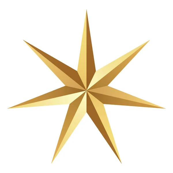 Vektor Gyllene Stjärnor Gyllene Realistiska Stjärnor Design Kvalitetsform — Stock vektor