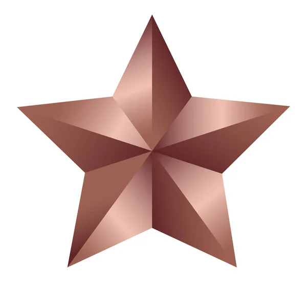 Vektoropper Stjärnor Koppar Realistiska Stjärnor Design Kvalitetsform — Stock vektor