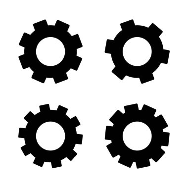 Vites simgesi siyah beyaz