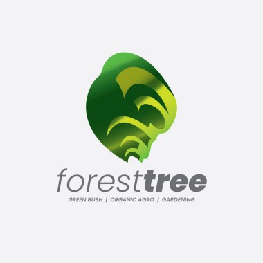 Logo is a unique logo, perfect for green bush concept, environment-friendly forestry,  gardening and for organic green eco products shop.