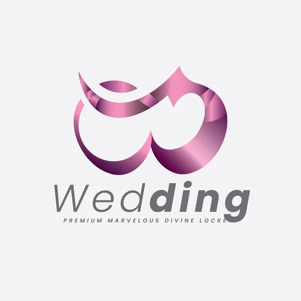 Logo Kann Entzückend Für Schmuck Branding Goldgeschäft Hochzeitszeremonie Exotische Königliche — Stockvektor