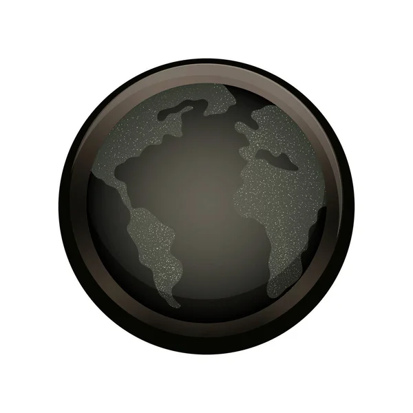 Föld Bolygó Kontinensekkel Absztrakció Illusztráció Föld Napjára Grafikai Webdesign Üzleti — Stock Vector