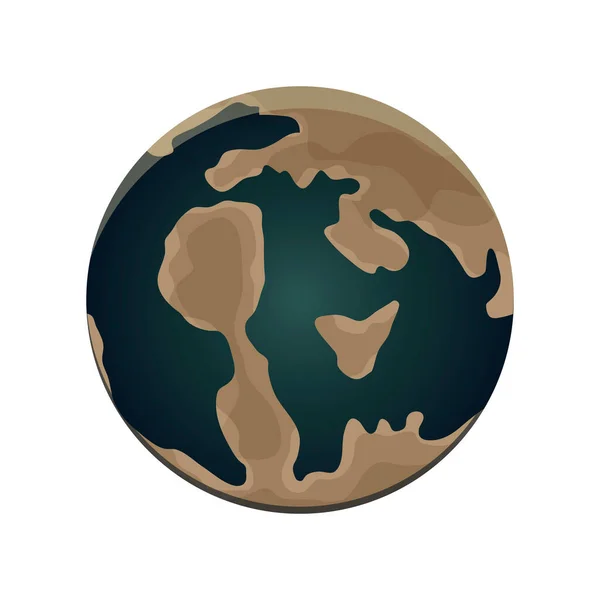 Planeta Ziemia Kontynentami Abstrakcja Ilustracja Dnia Ziemi Projektowania Graficznego Internetowego — Wektor stockowy