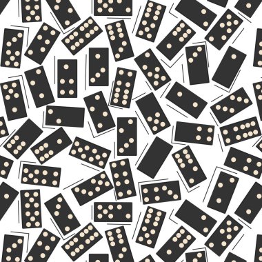 Domino illüstrasyonları, tahta oyunu, arkaplan, domino, vektör ile kusursuz desen