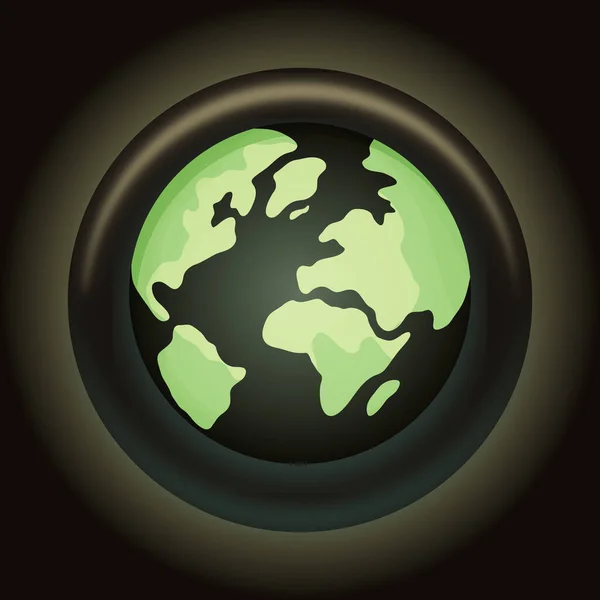 Ilustrace Abstraktním Obrazcem Planetě Kontinentech Zemi Vektoru — Stockový vektor