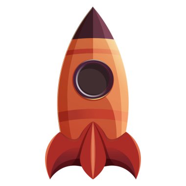 parlak çizgi film roketi, galaksi, uzay, keşif, illüstrasyon  