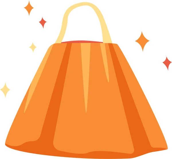 Förvara Shoppingpåse Tecknad Färgglada Illustration Diverse Varor Väska — Stock vektor