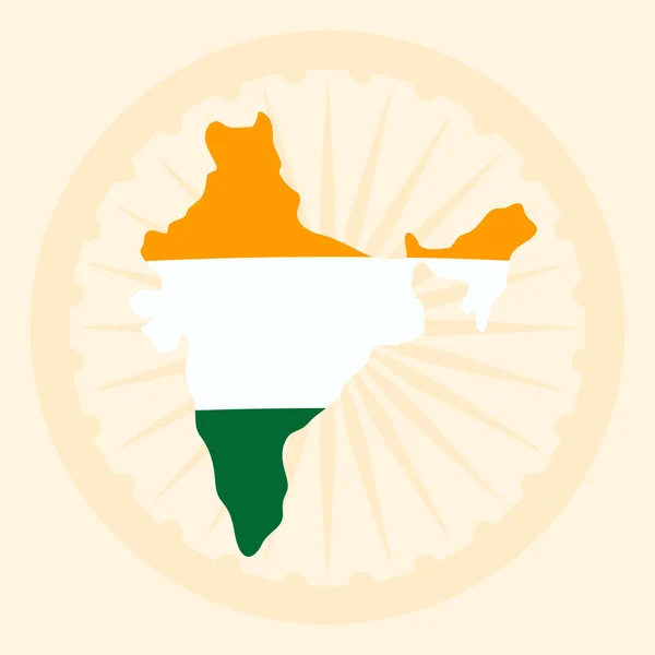概要背景 お祝いのデザインのためのインド共和国の日 — ストックベクタ