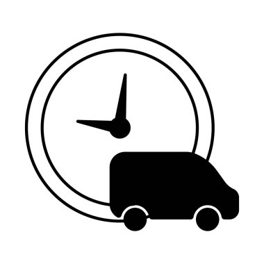 Hızlı teslimat ikonu, varış zamanı, kurye teslimatı, hızlı kargo teslimatı.