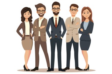 Takım çalışması konsepti, profesyoneller, takım, birlikte çalışan insanlar, iş dünyası, iş kıyafetleri giyen insanlar.