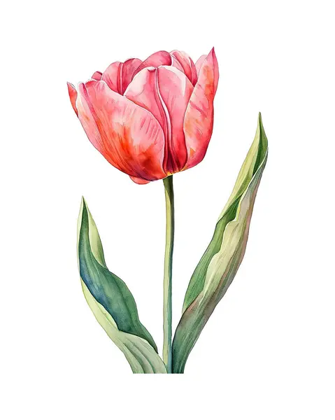 tulip , watercolor flowers, watercolor illustration