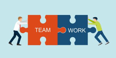 İşadamı yapbozu birleştirmek için bastırıyor.