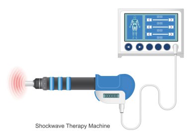 Extracorporeal shock wave therapy (ESWT). clipart