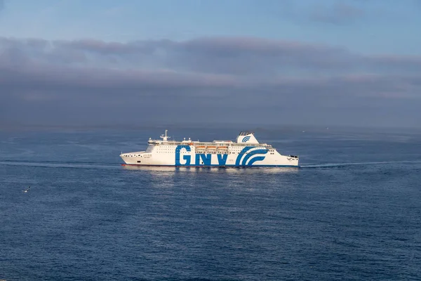 Barcelona España Octubre 2022 Ferry Gnv Sale Desde Puerto Vell —  Fotos de Stock
