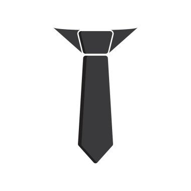 logo kravat sembolü vektör tasarım örnekleme şablonu