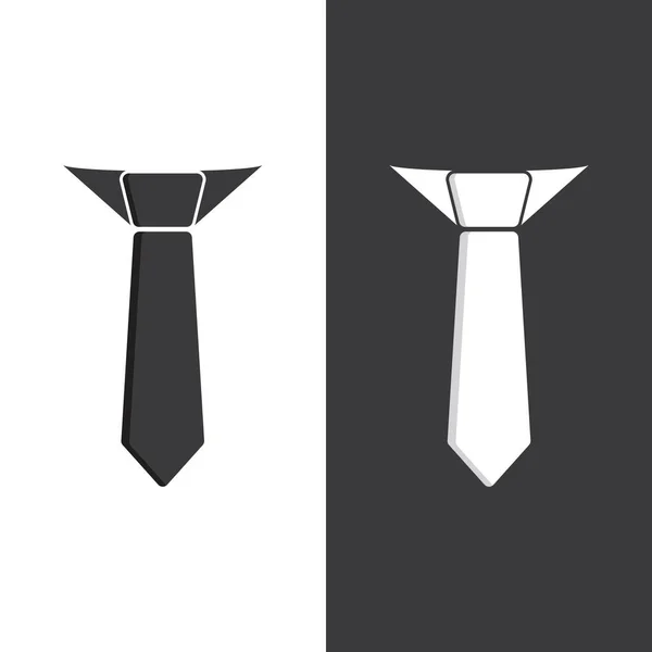 Logo Tie Symbol Icon Vector Design Illustration Template — Stock Vector