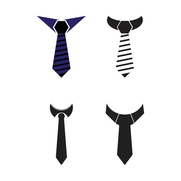 Logo Tie Symbol Icon Vector Design Illustration Template — Stock Vector