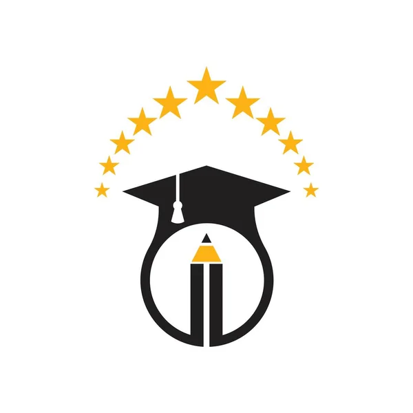 Educación Logo Plantilla Vector Icono Ilustración Diseño — Archivo Imágenes Vectoriales