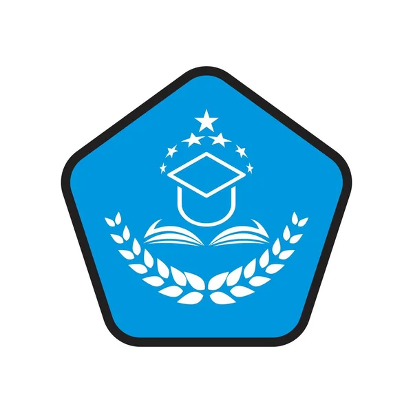 Eğitim Logosu Şablonu Vektör Illüstrasyon Tasarımı — Stok Vektör